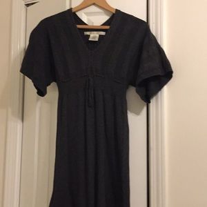 Max Studio charcoal gray boho style sweater dress